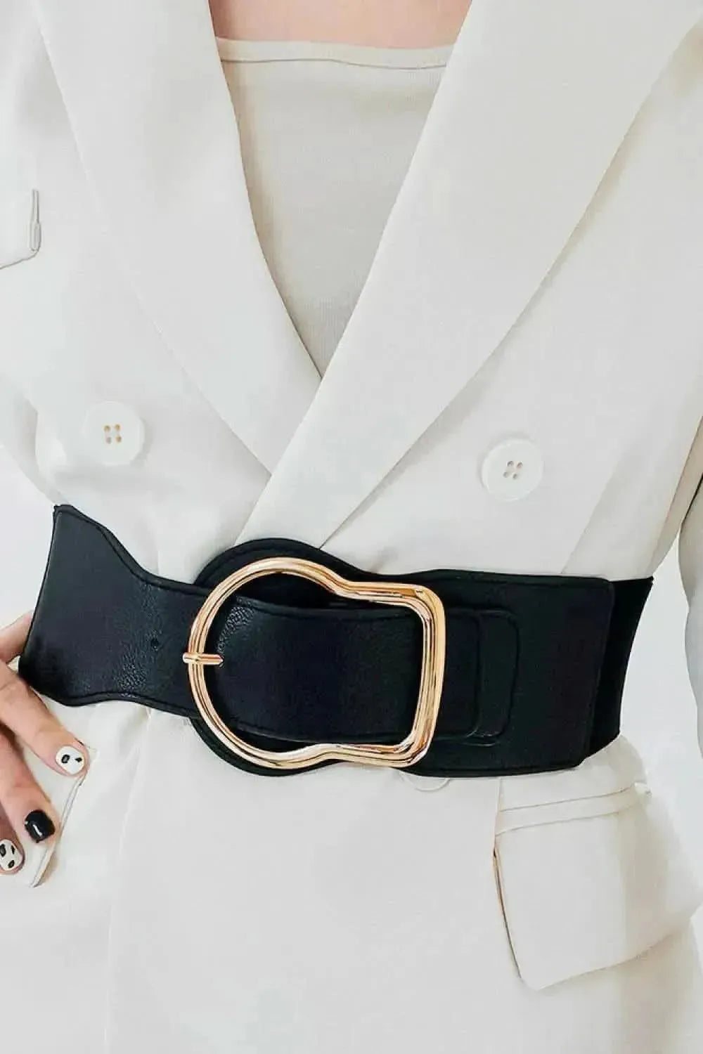 Zinc Alloy PU Leather Belt - Bad Moms Club