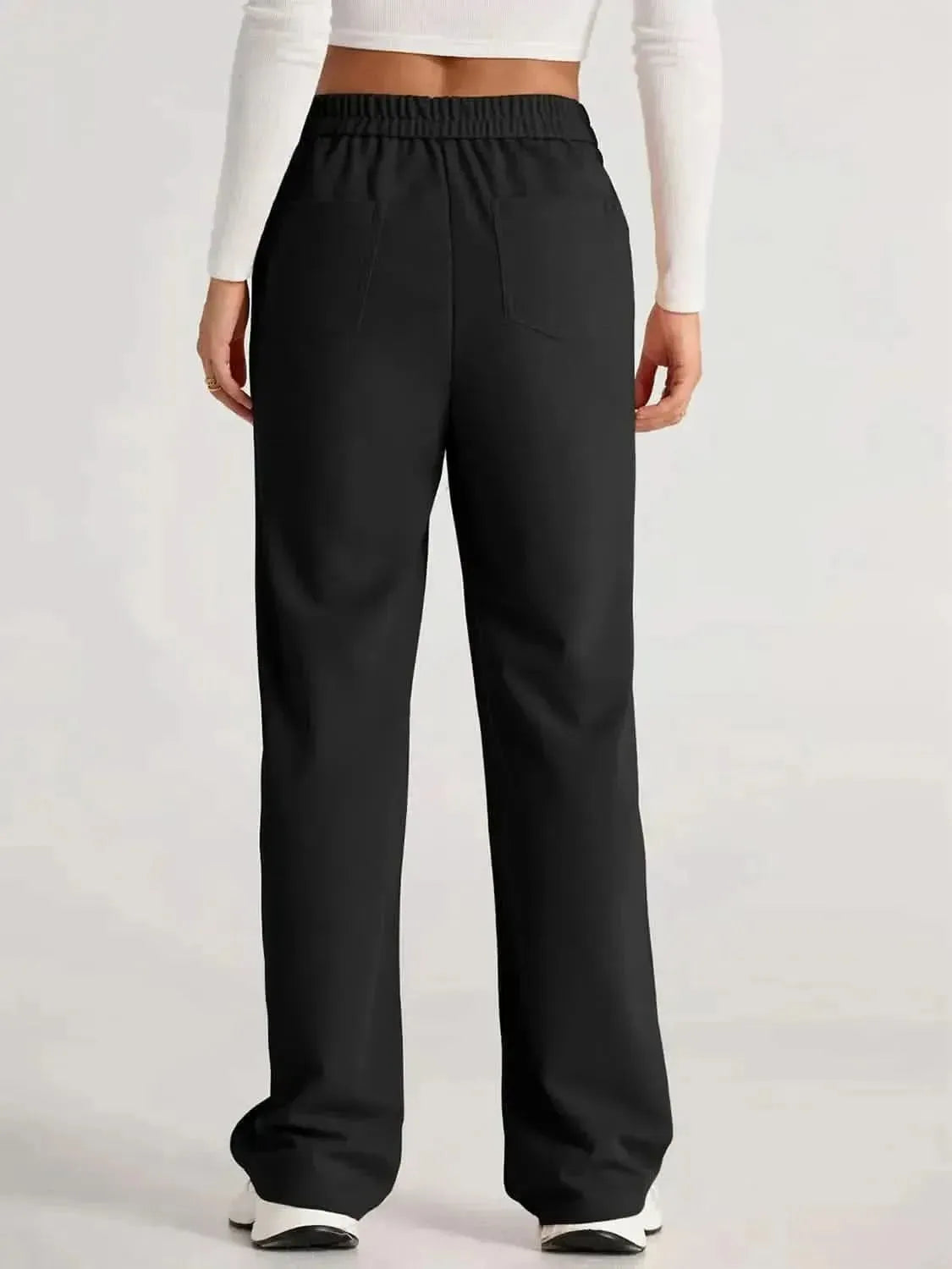 High Waist Wide Leg Pants - Bad Moms Club
