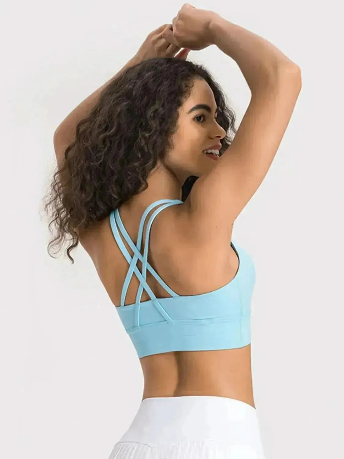 Crisscross Scoop Neck Active Tank - Bad Moms Club