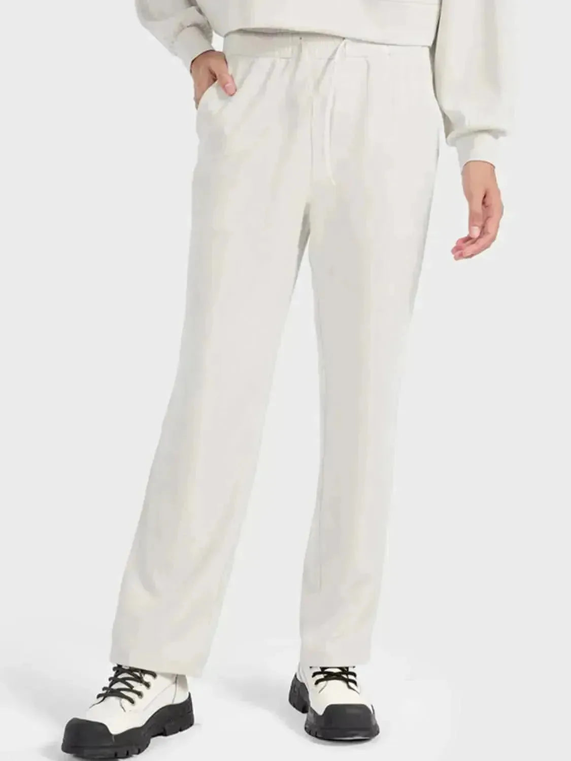 Drawstring Pocketed Sport Pants - Bad Moms Club