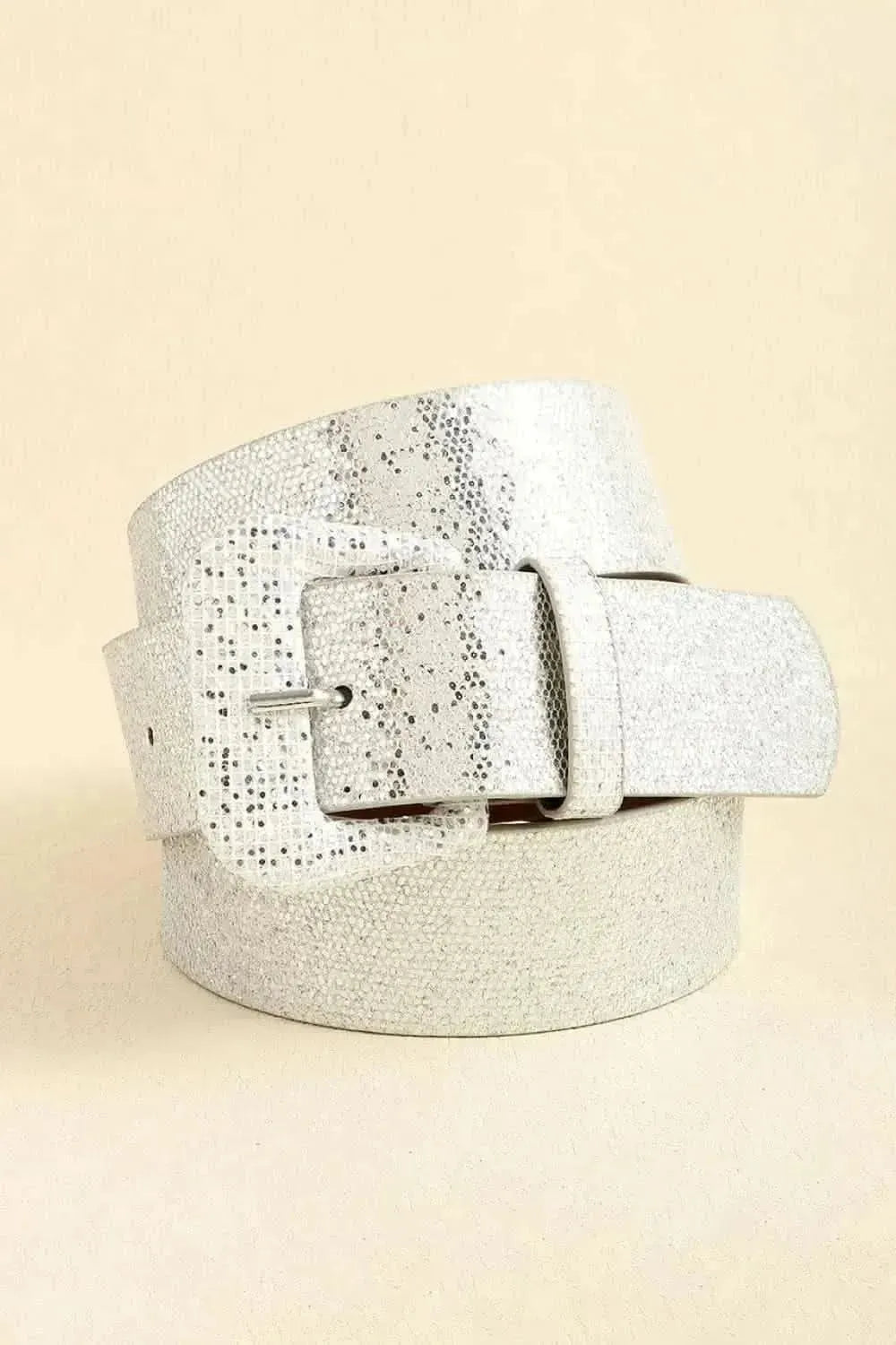 Glitter PU Leather Belt - Bad Moms Club