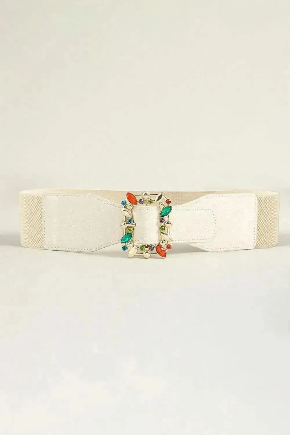 Multicolored Leaf Buckle Elastic Belt - Bad Moms Club