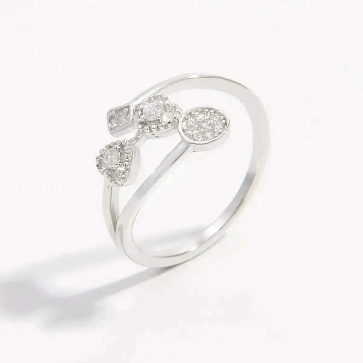 925 Sterling Silver Inlaid Zircon Ring - Bad Moms Club