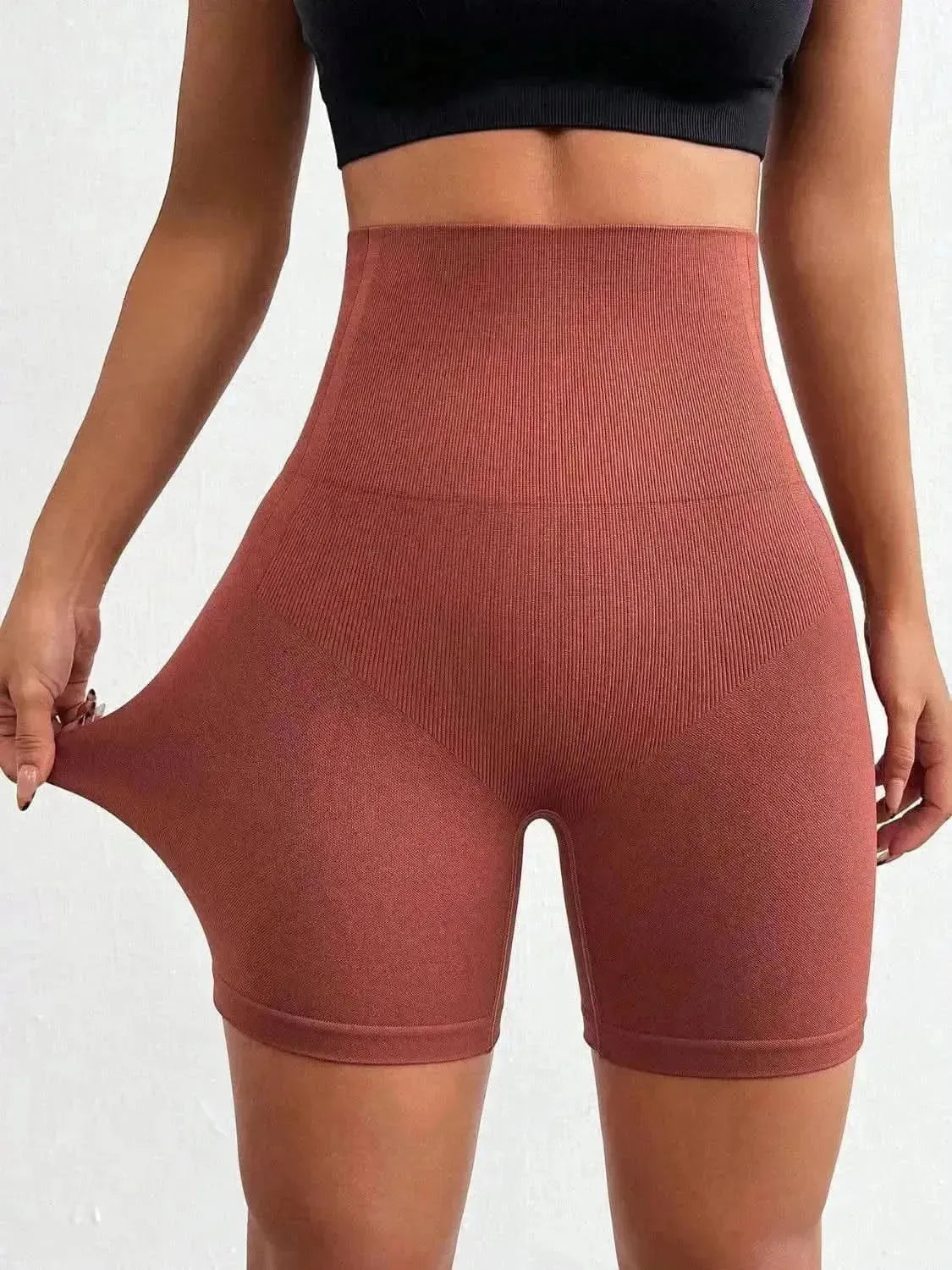 Seamless High Waist Active Shorts - Bad Moms Club