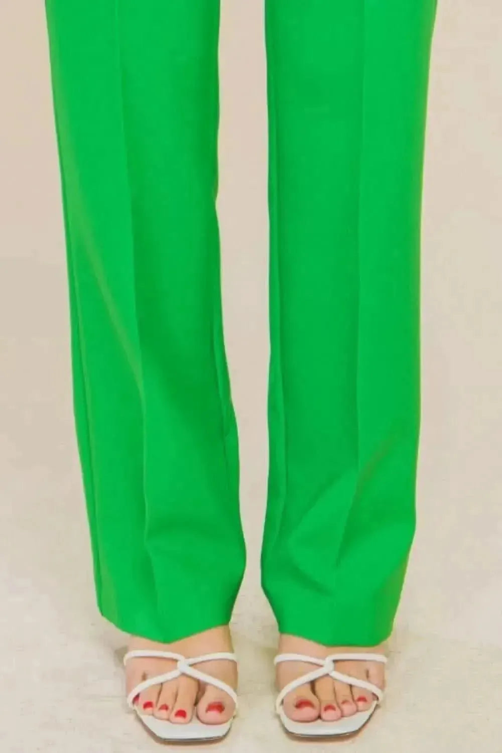 Love Tree High Waist Straight Pants - Bad Moms Club