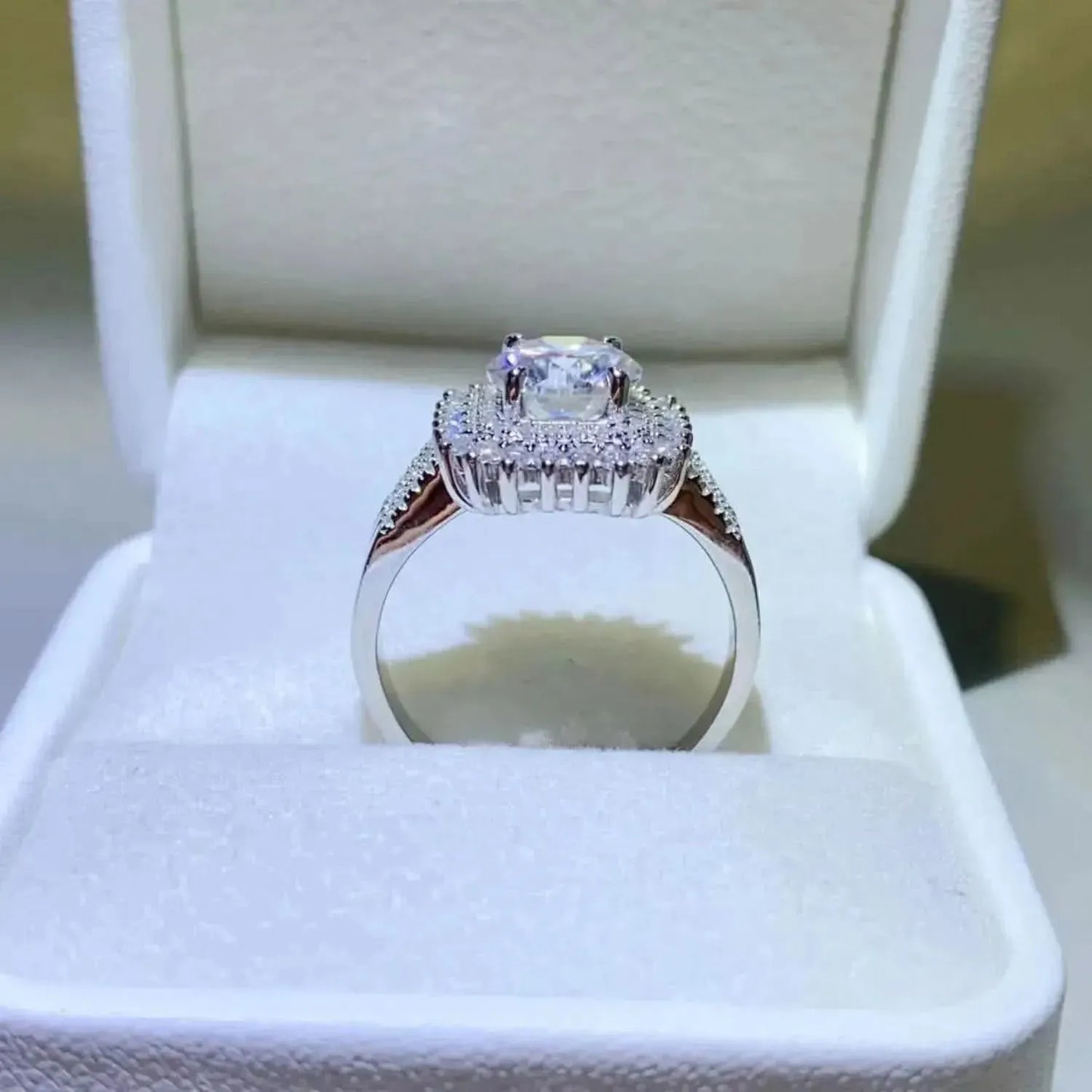 2 Carat Moissanite 925 Sterling Silver Ring - Bad Moms Club