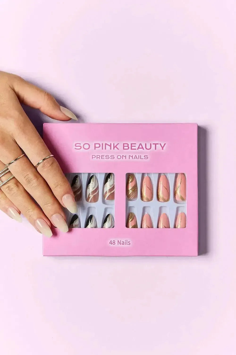 SO PINK BEAUTY Press On Nails 2 Packs - Bad Moms Club