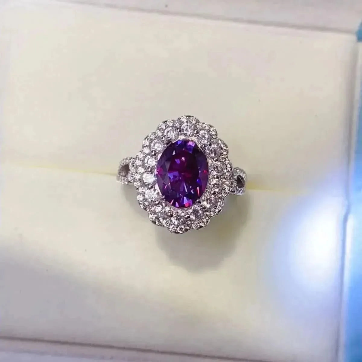 2 Carat Moissanite 925 Sterling Silver Ring - Bad Moms Club