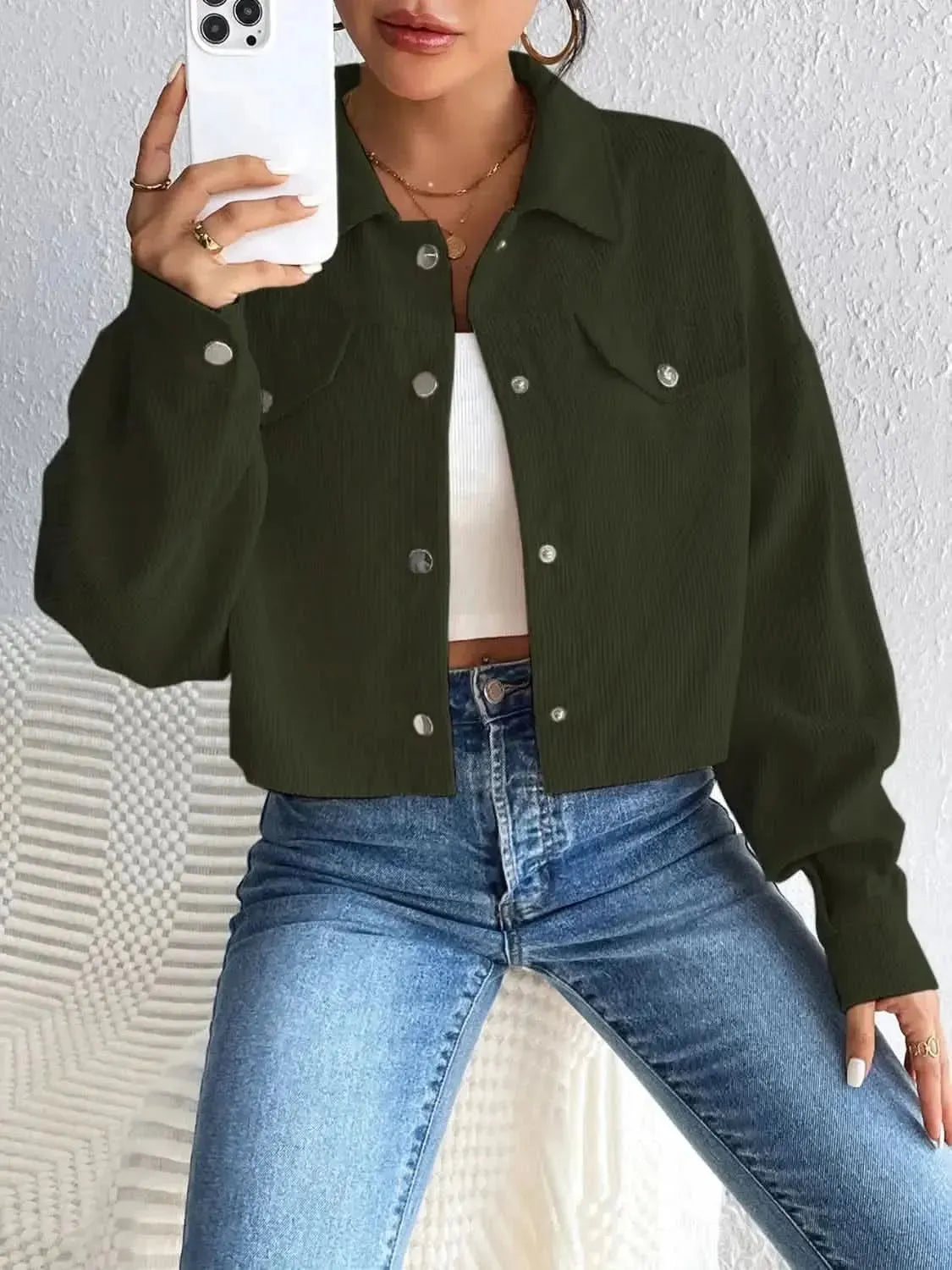 Honey Snap Down Long Sleeve Jacket - Bad Moms Club