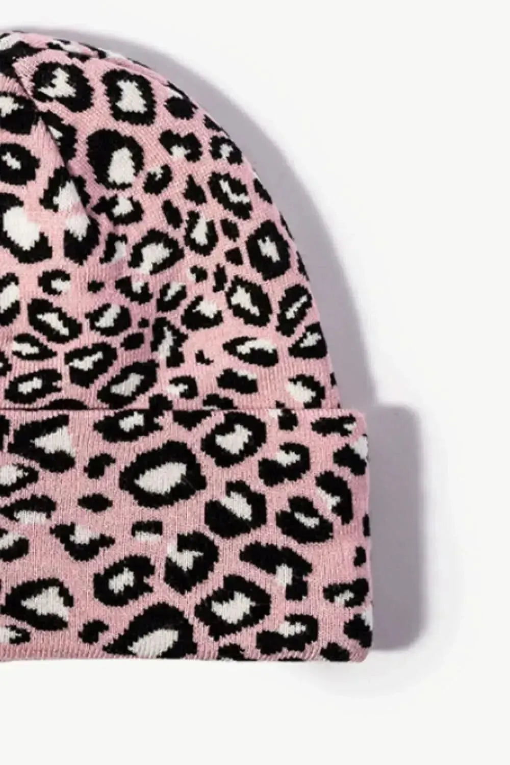 Leopard Pattern Cuffed Beanie - Bad Moms Club