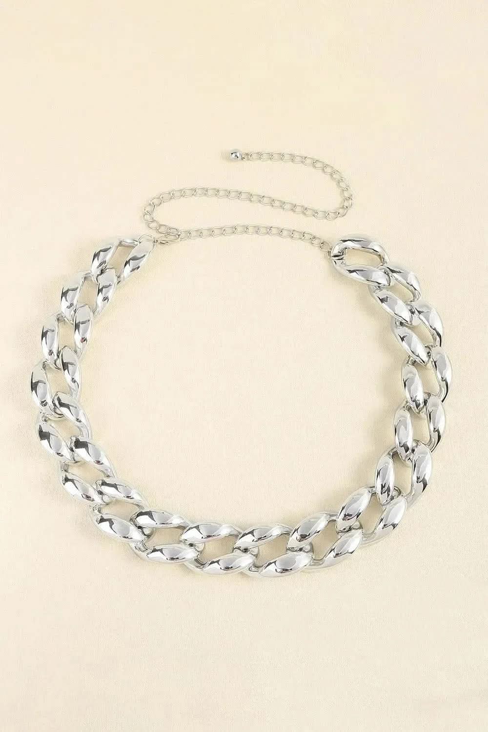 1.2" Width Acrylic Curb Chain Belt - Bad Moms Club