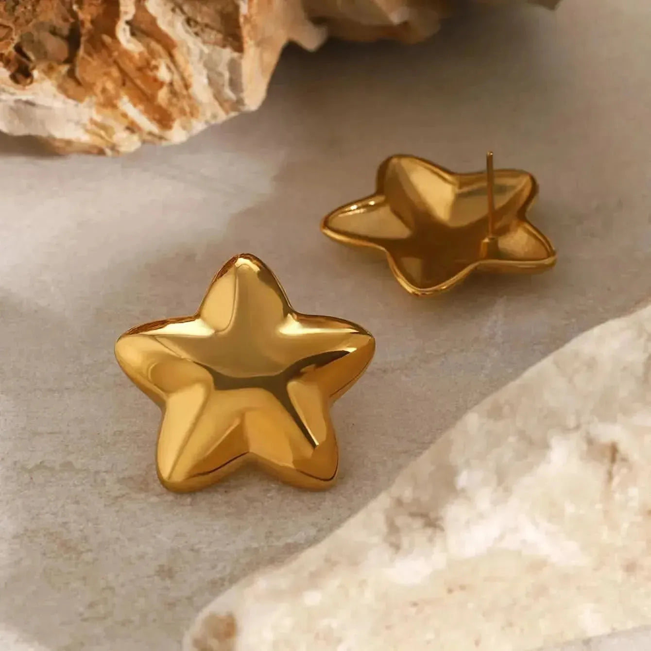 Stainless Steel Star Stud Earrings - Bad Moms Club
