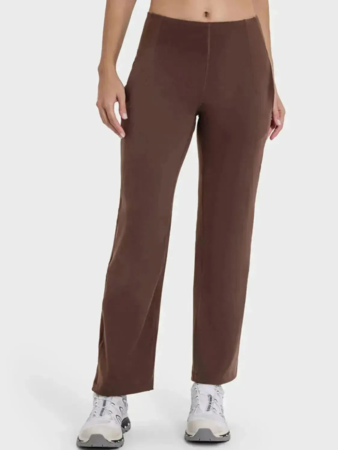 Pocketed High Waist Active Pants - Bad Moms Club