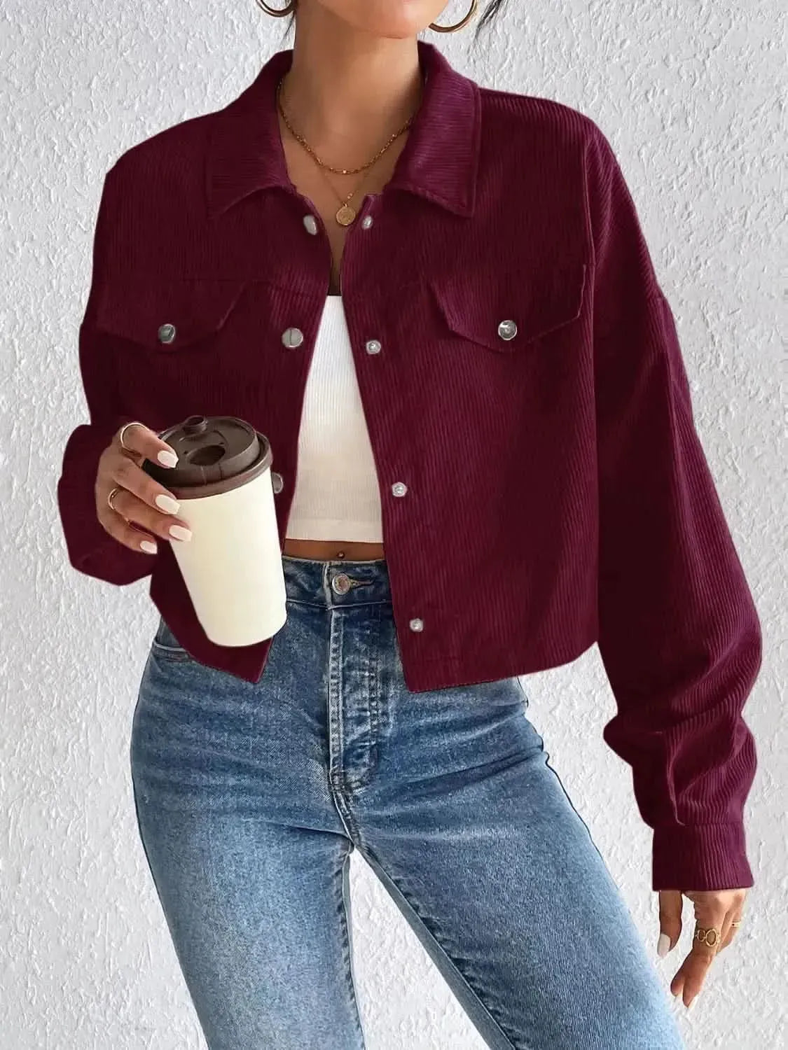 Honey Snap Down Long Sleeve Jacket - Bad Moms Club