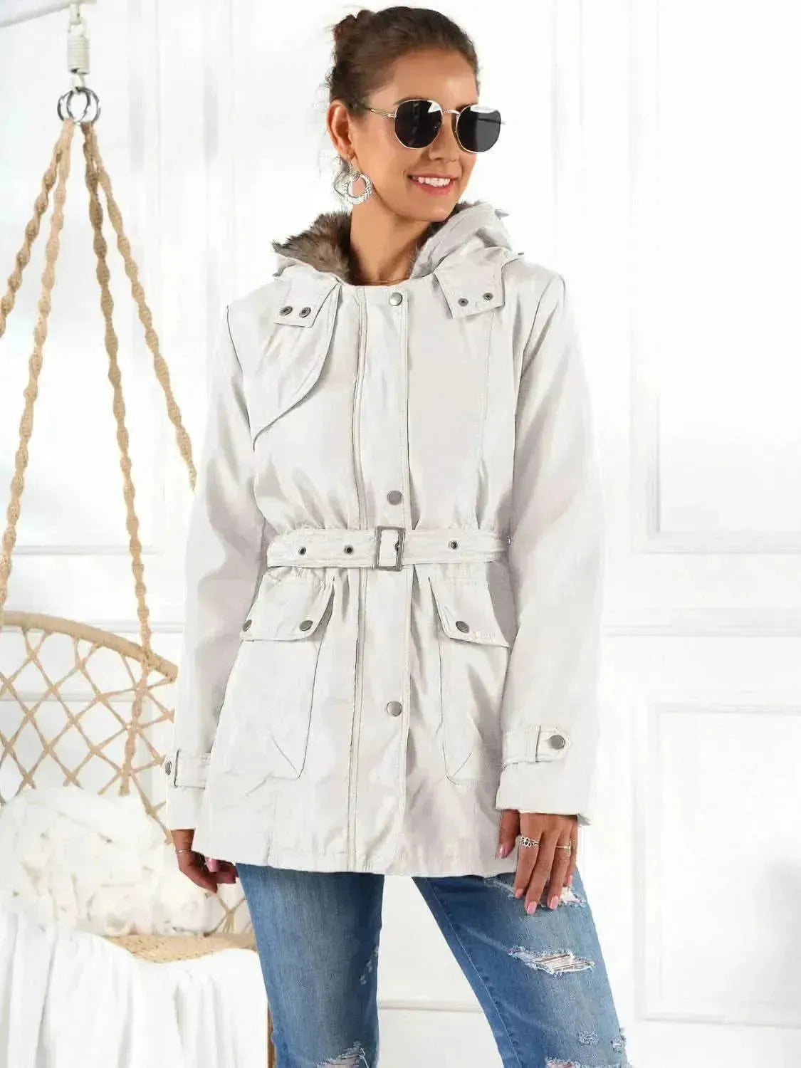 Full Size Hooded Jacket with Detachable Liner (Three-Way Wear) - Bad Moms Club
