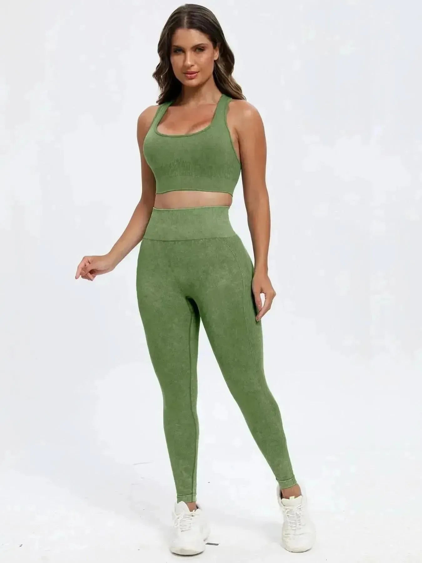 Scoop Neck Wide Strap Top and Pants Active Set - Bad Moms Club