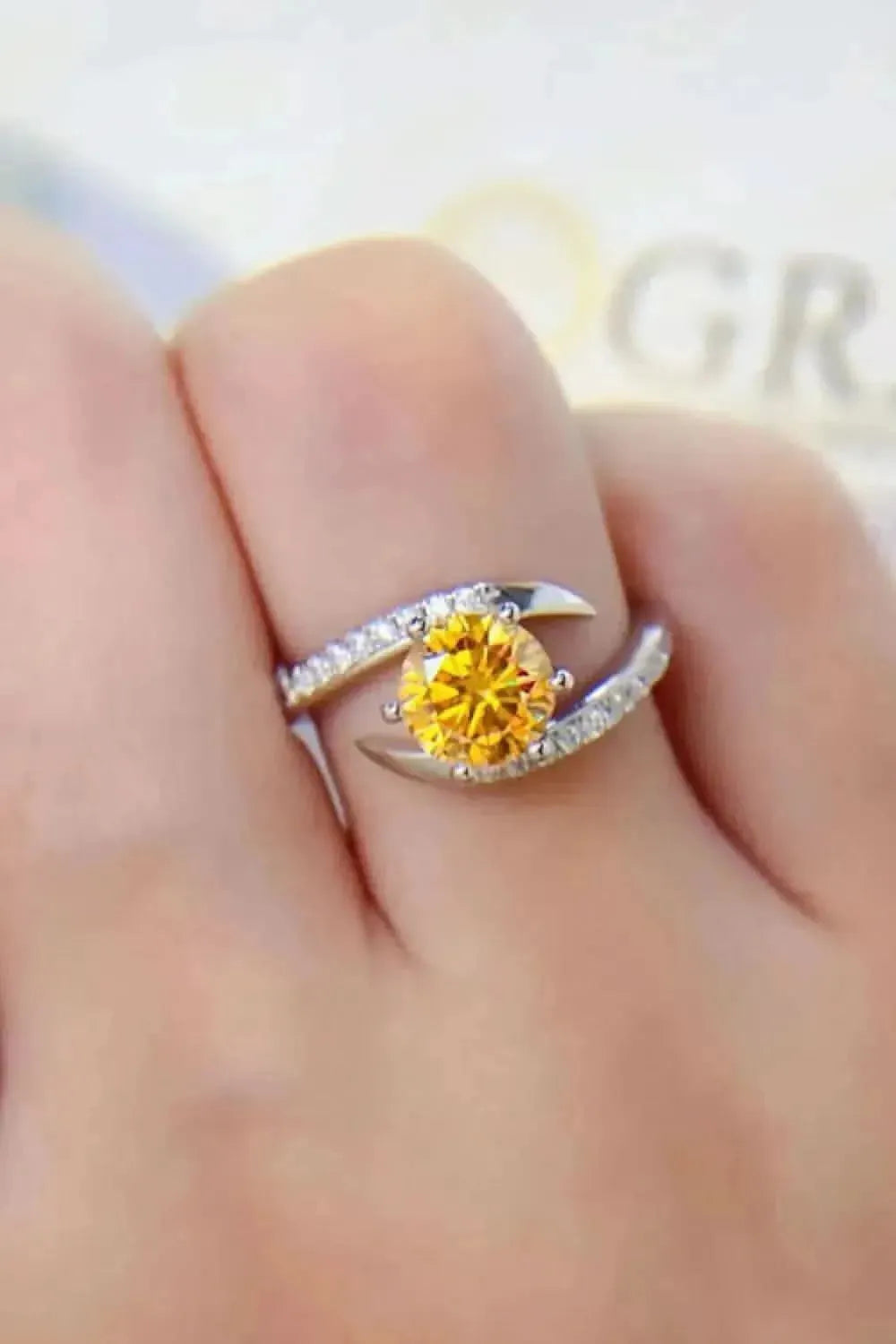 1 Carat Moissanite 925 Sterling Silver Ring - Bad Moms Club