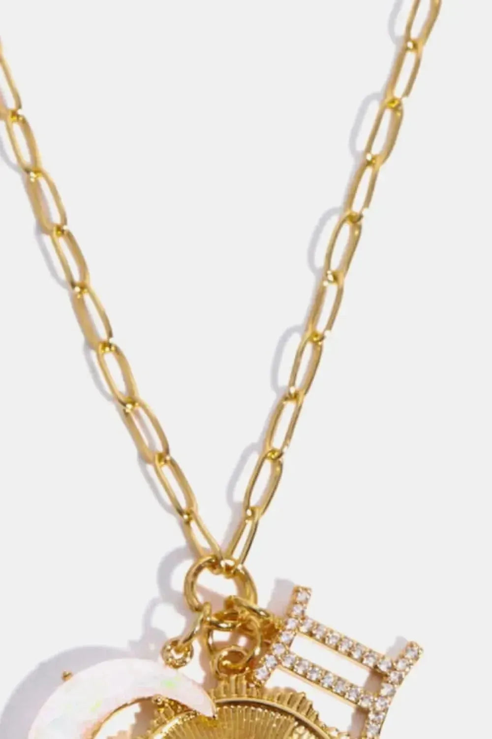 Constellation and Moon Pendant Copper Necklace - Bad Moms Club