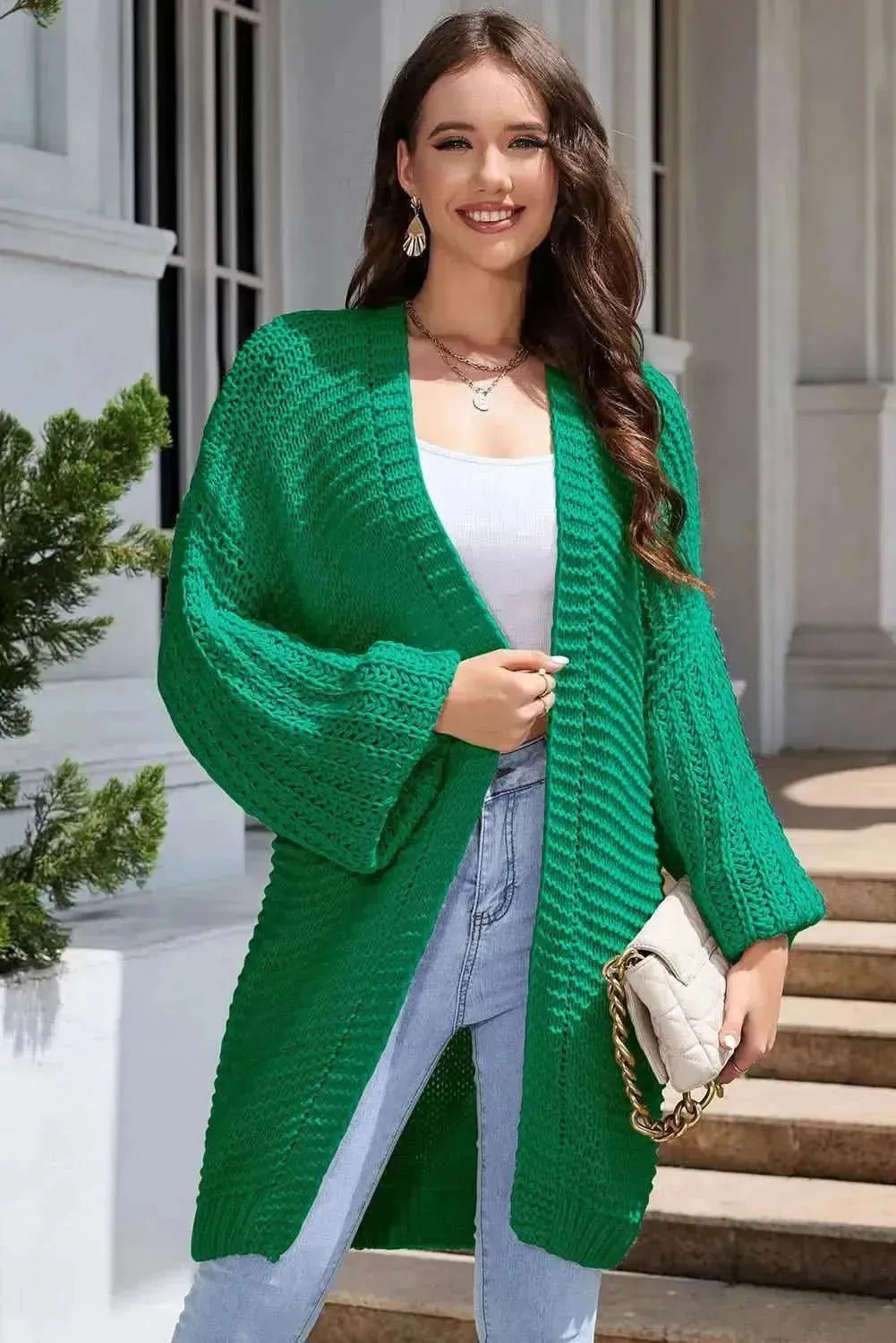 Open Front Longline Cardigan - Bad Moms Club