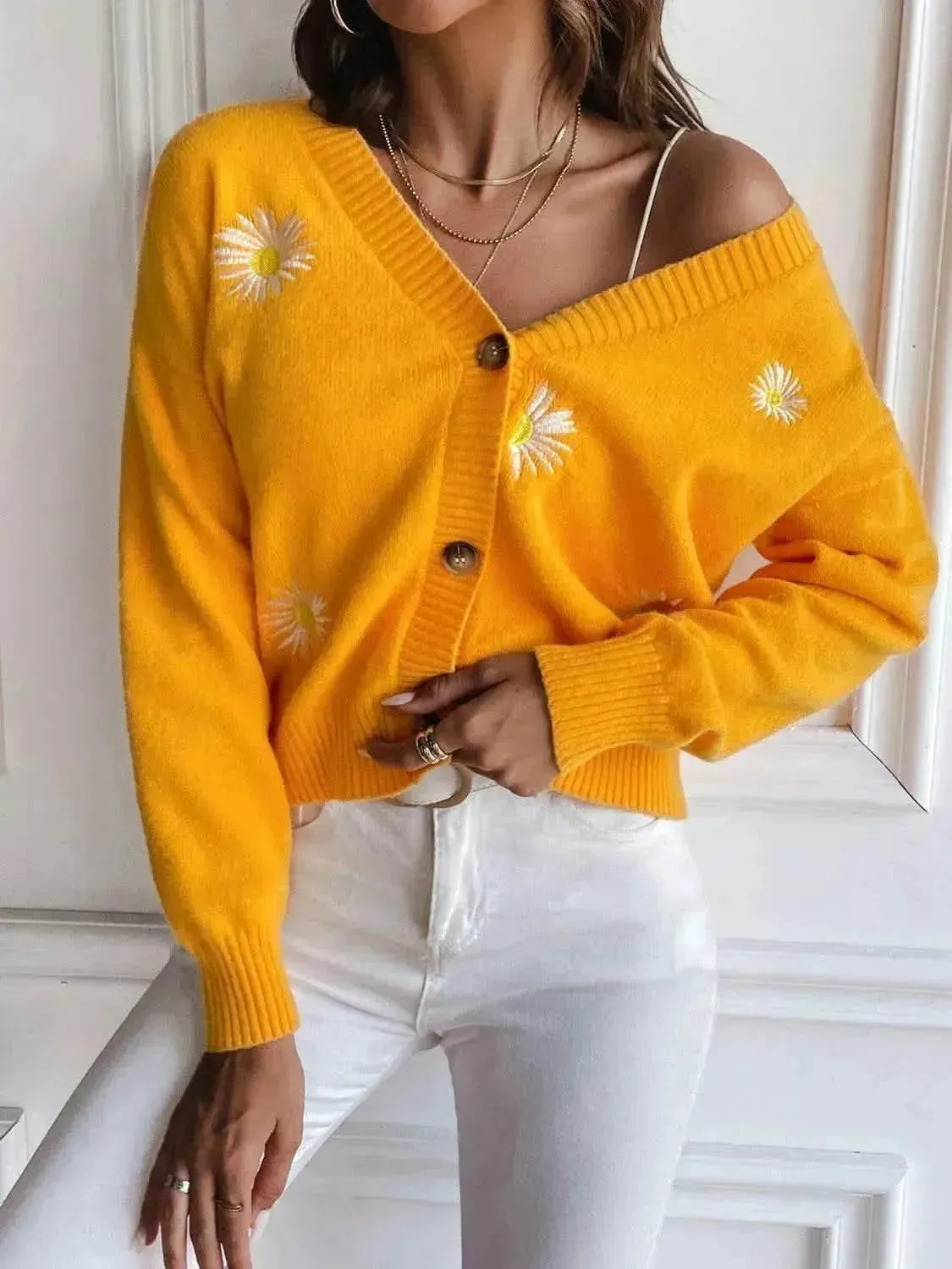 Floral Button Up Cardigan - Bad Moms Club