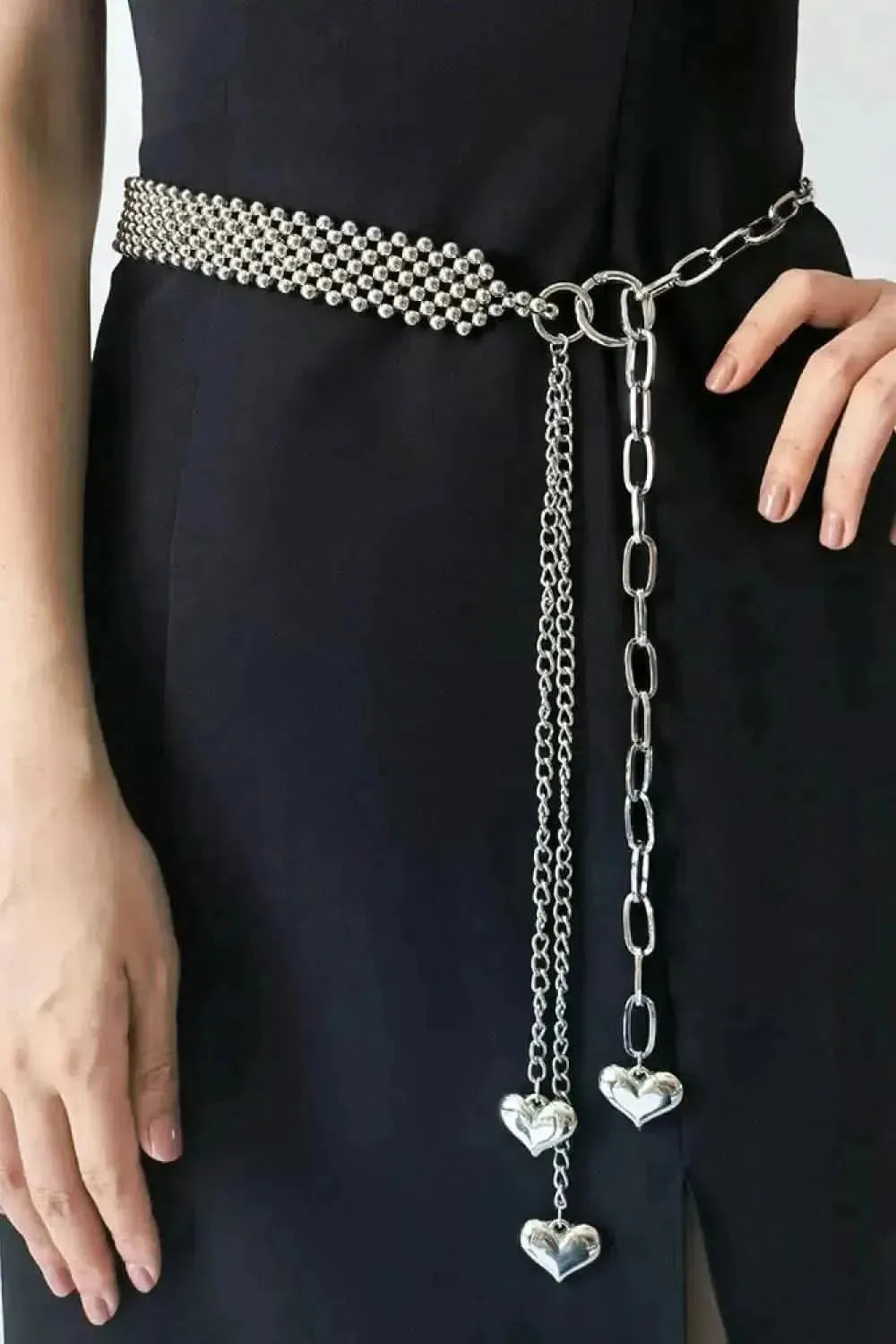 CCB Bead Heart Charm Belt - Bad Moms Club