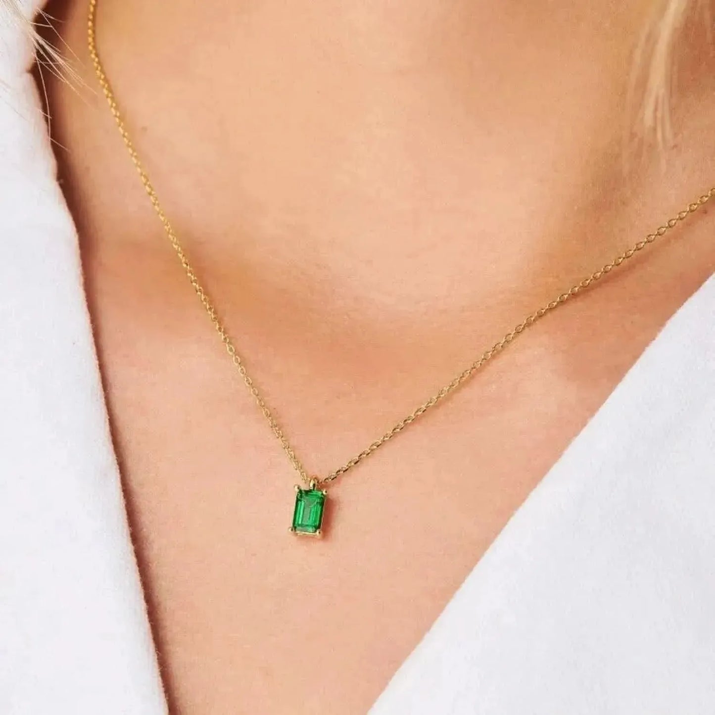 Titanium Steel Inlaid Zircon Pendant Necklace - Bad Moms Club