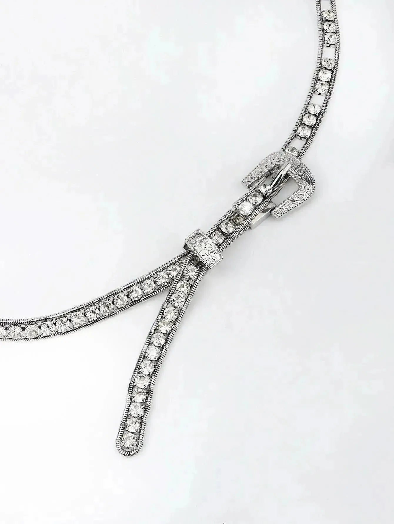Rhinestone Metal Belt - Bad Moms Club