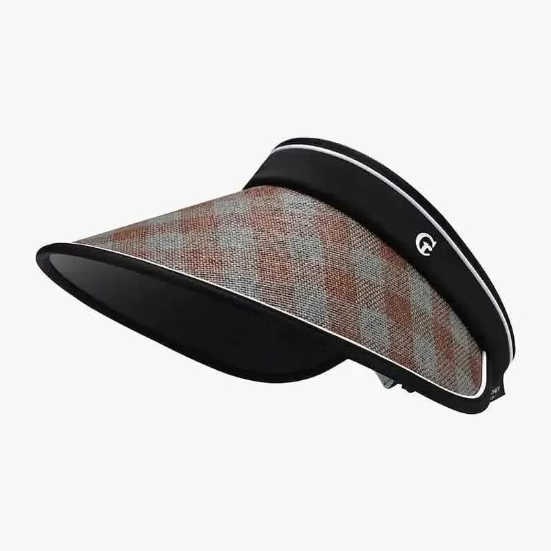 Plaid Natural Grass Adjustable Sun Hat - Bad Moms Club