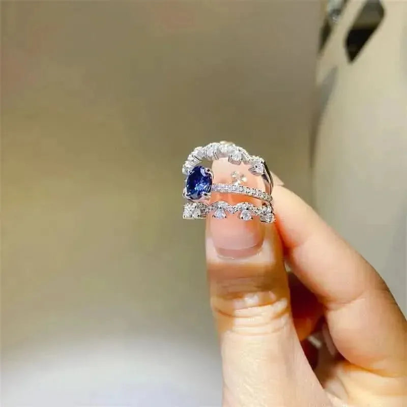 1 Carat Moissanite 925 Sterling Silver Ring - Bad Moms Club