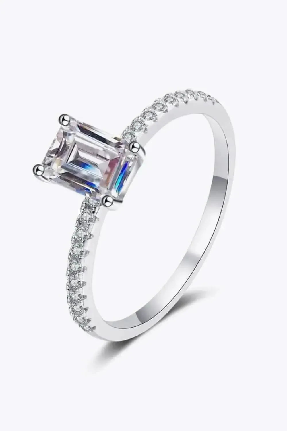 925 Sterling Silver Ring with Moissanite - Bad Moms Club