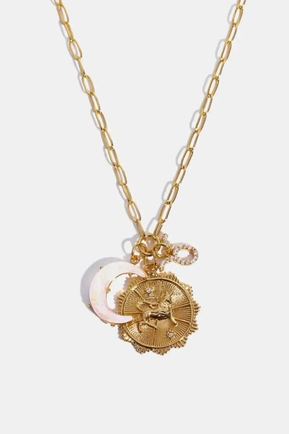 Constellation and Moon Pendant Copper Necklace - Bad Moms Club