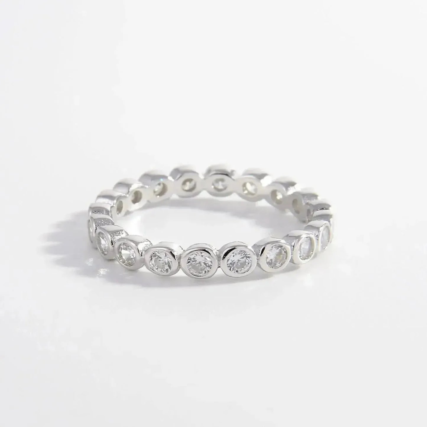 925 Sterling Silver Zircon Ring - Bad Moms Club