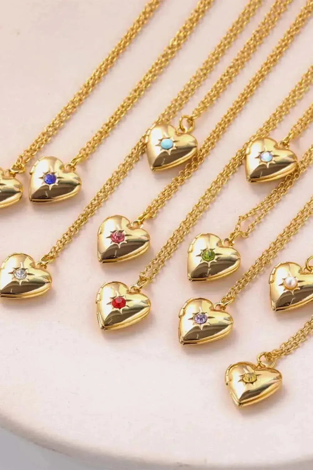 Zircon Heart Shape 14K Gold-Plated Pendant Necklace - Bad Moms Club