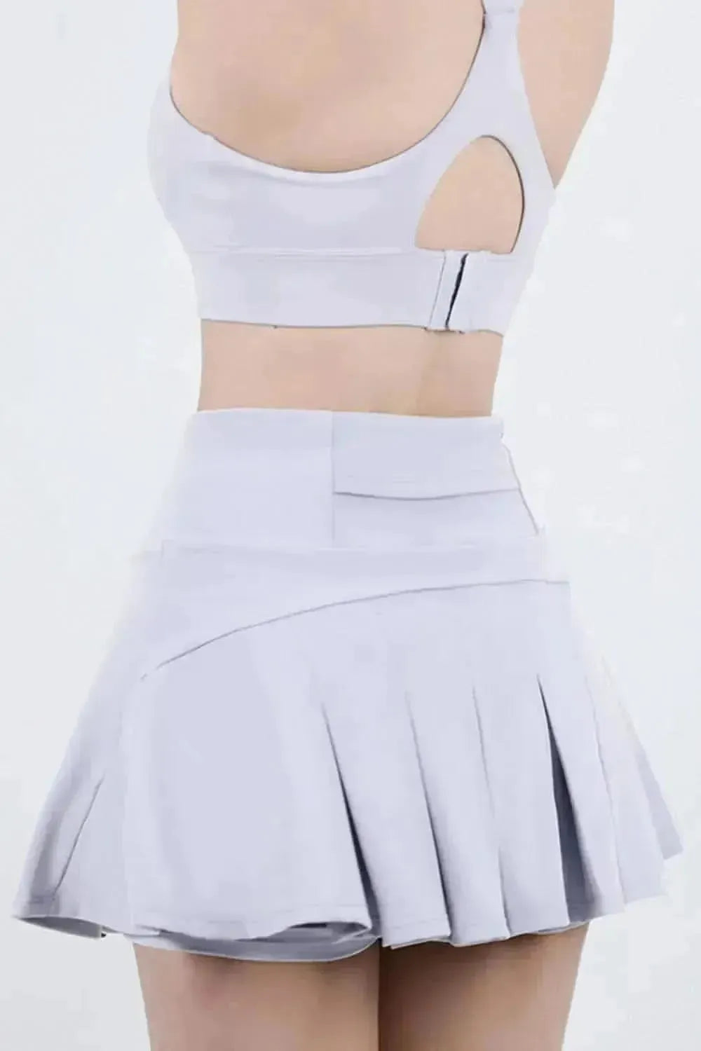High Waist Pleated Active Skirt - Bad Moms Club