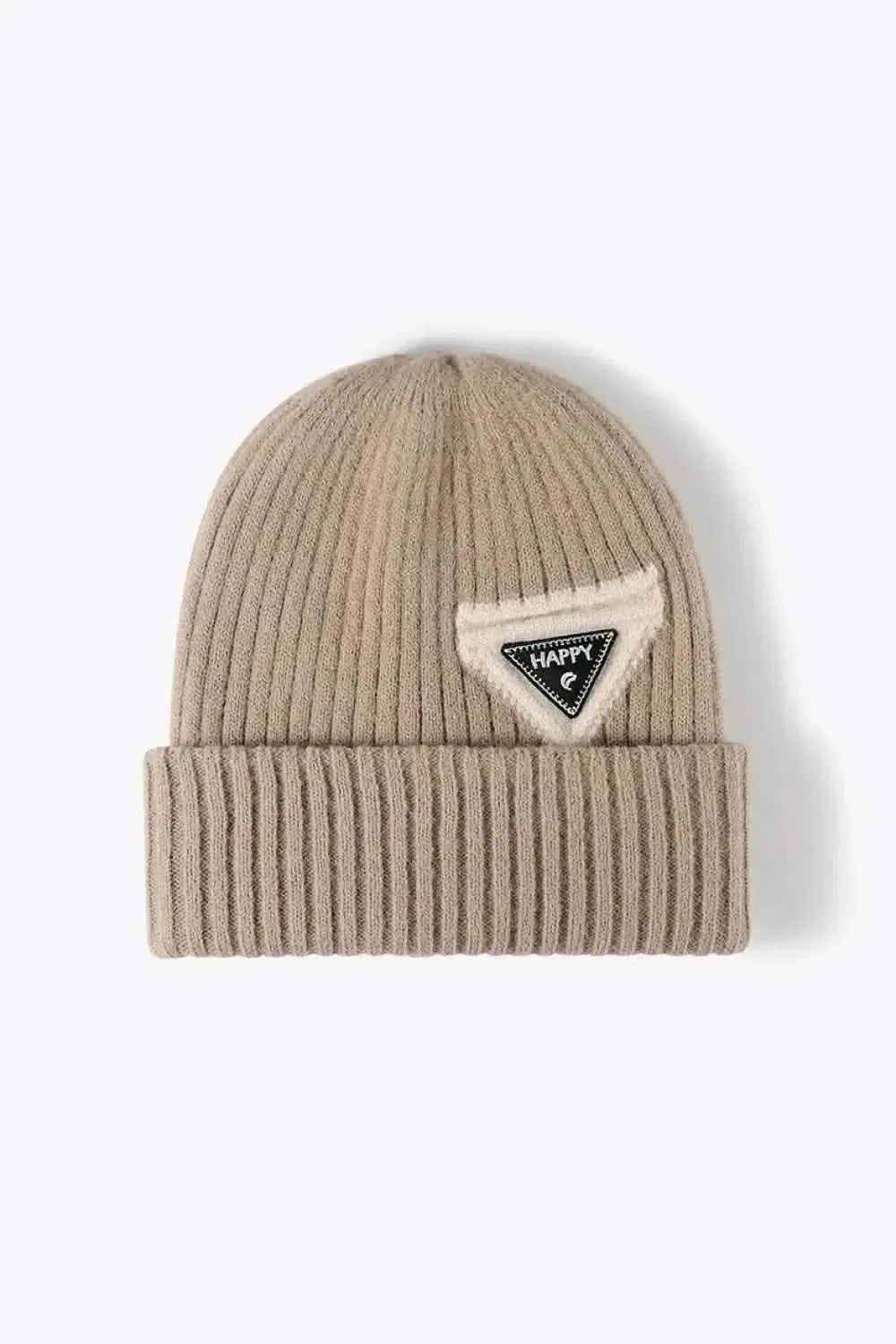HAPPY Contrast Beanie - Bad Moms Club