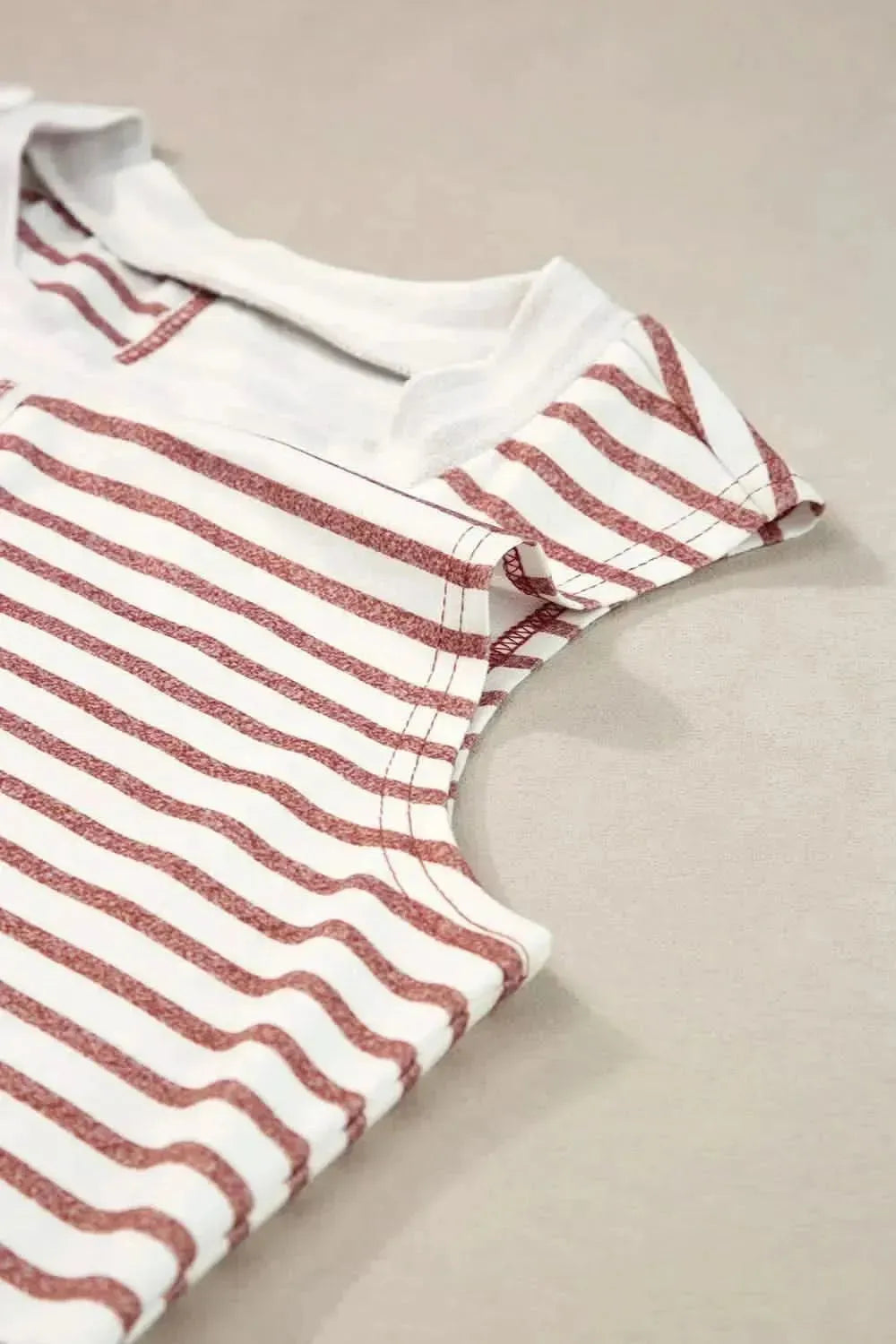 Striped Round Neck Tank - Bad Moms Club