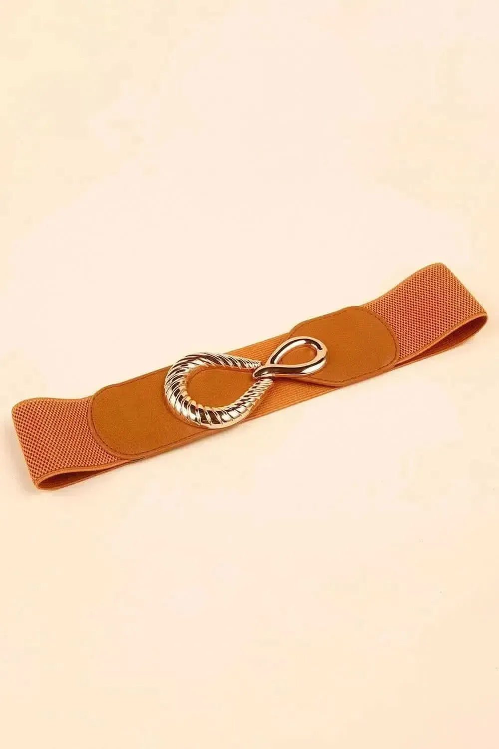 Ribbed Alloy Buckle Elastic Belt - Bad Moms Club