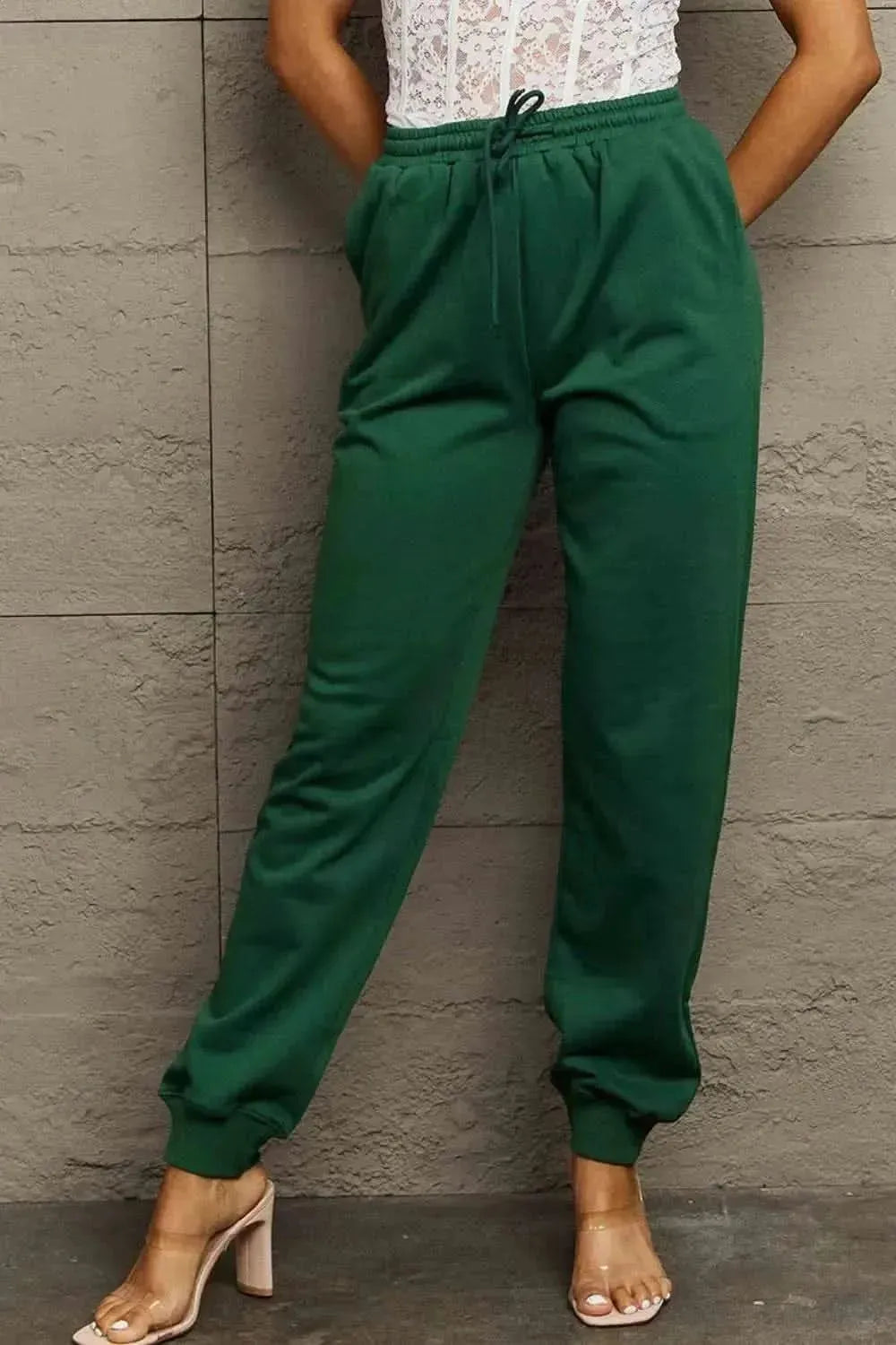 Simply Love Full Size Drawstring Sweatpants - Bad Moms Club