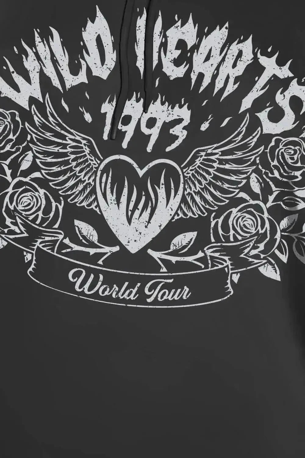 Simply Love Simply Love Full Size WILD HEARTS 1993 WORLD TOUR Graphic Hoodie - Bad Moms Club