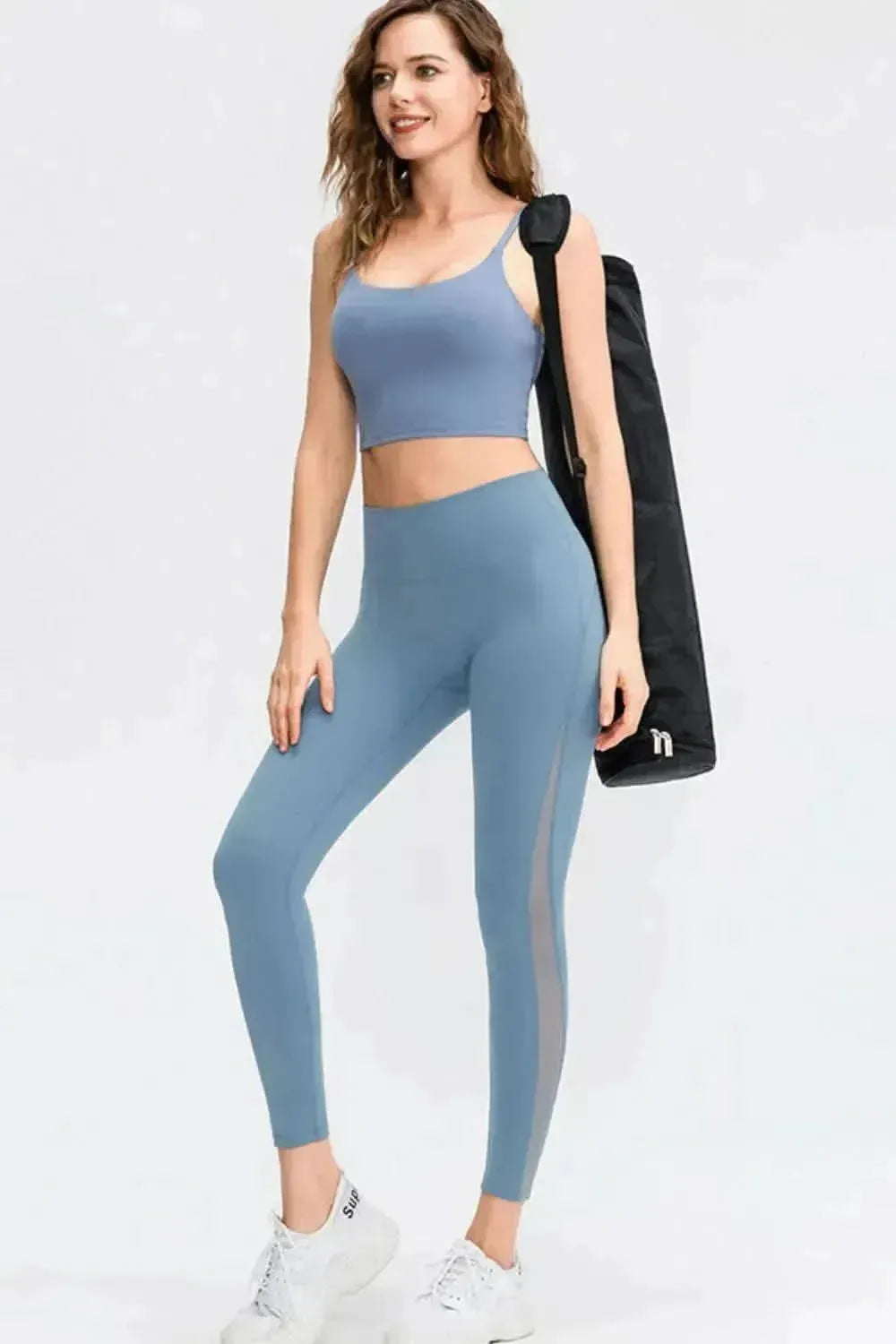 Wide Waistband Slim Fit Long Sports Pants - Bad Moms Club