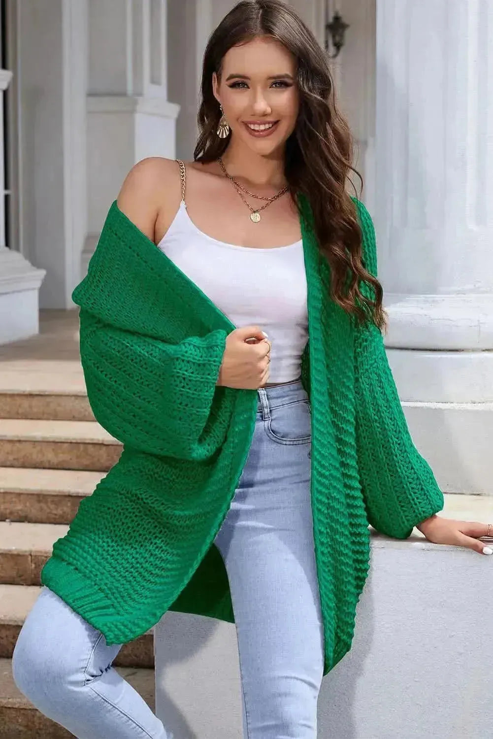 Open Front Longline Cardigan - Bad Moms Club