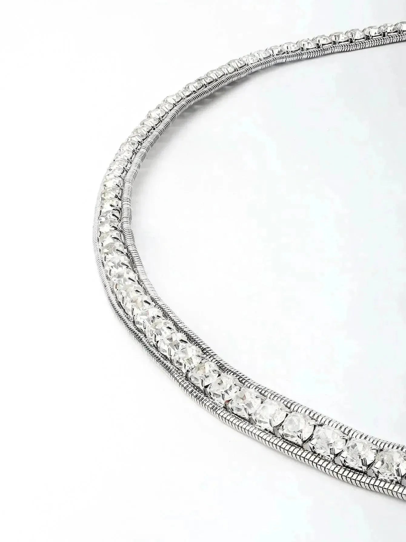 Rhinestone Metal Belt - Bad Moms Club
