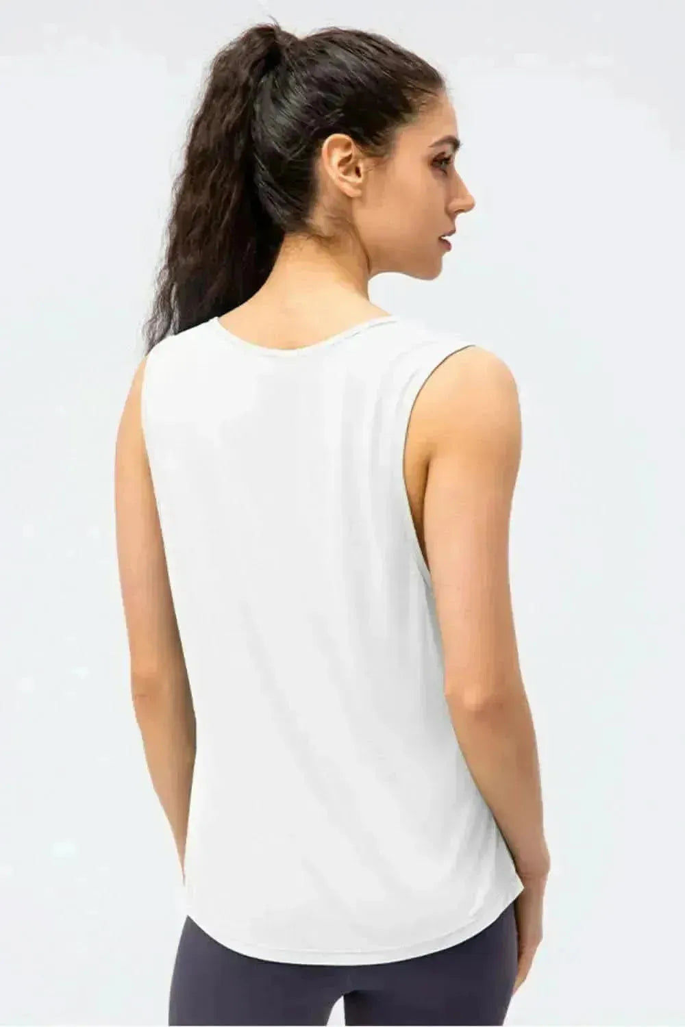 Cutout Reversible Active Tank - Bad Moms Club