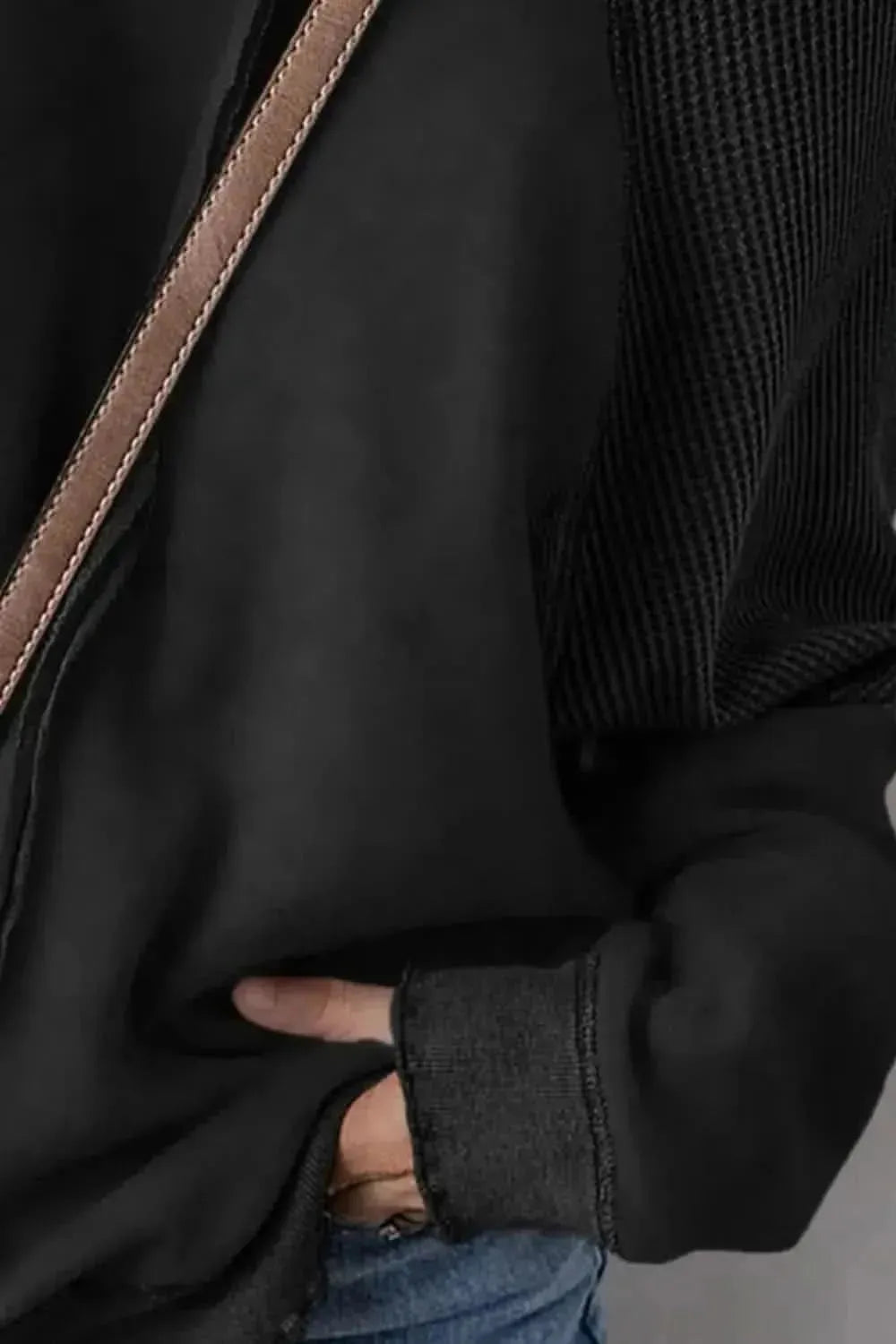 Exposed Seam Long Sleeve Sweatshirt - Bad Moms Club