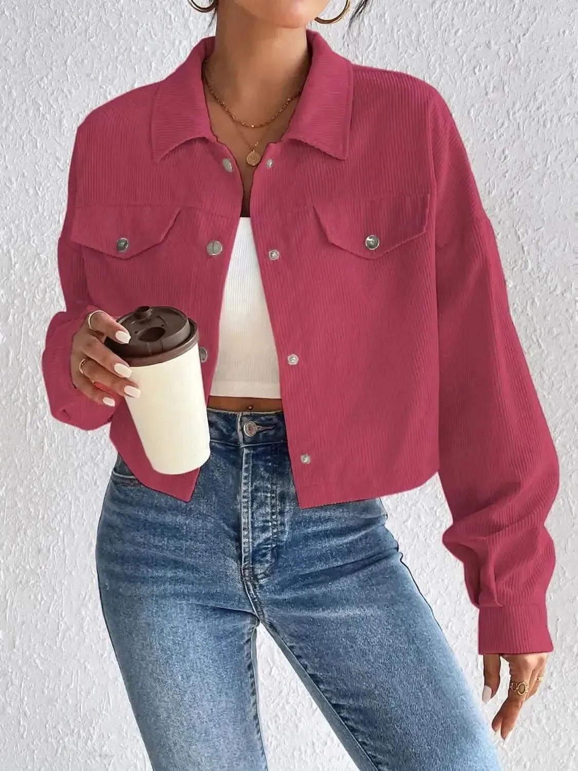 Honey Snap Down Long Sleeve Jacket - Bad Moms Club