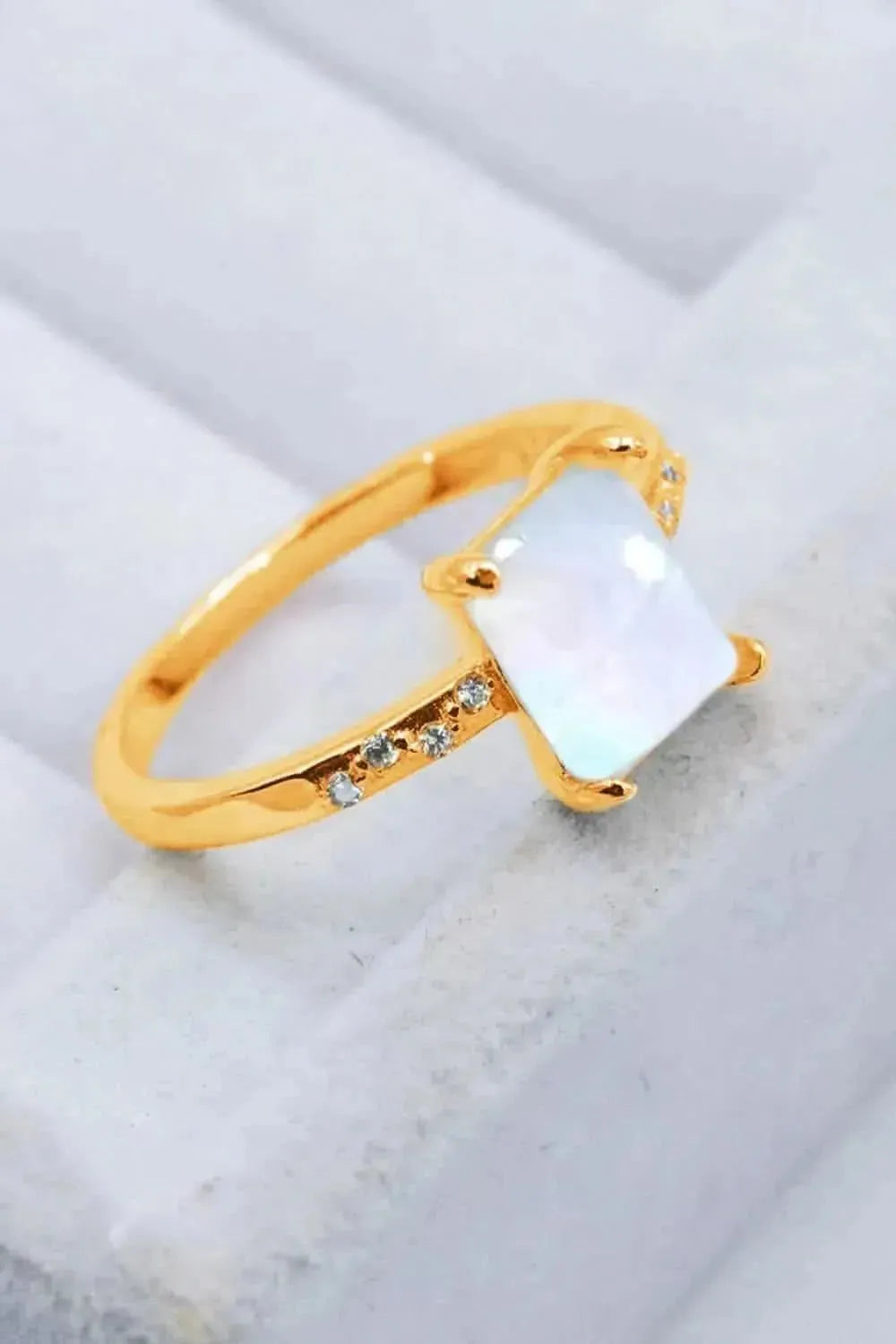 Square Moonstone Ring - Bad Moms Club