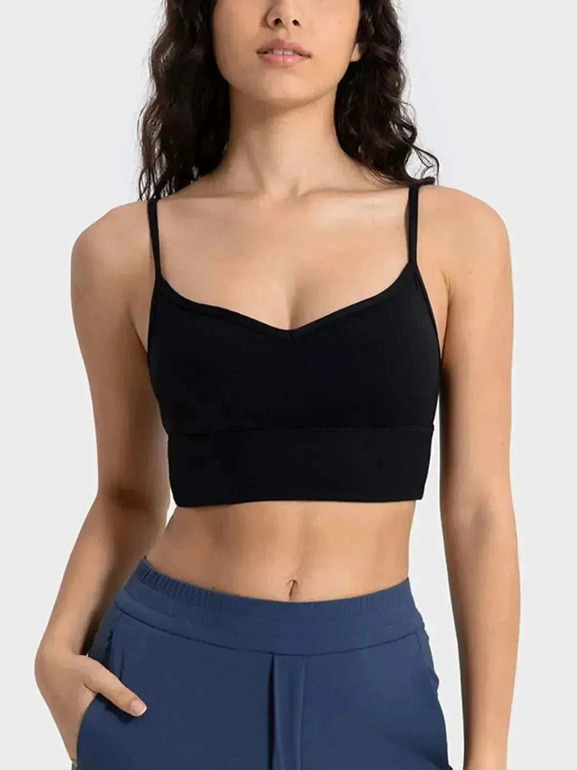 Spaghetti Strap Sport Bra - Bad Moms Club