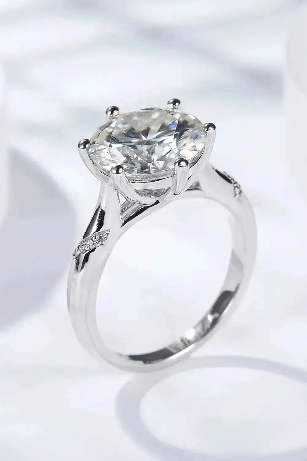 5 Carat Moissanite Solitaire Ring - Bad Moms Club