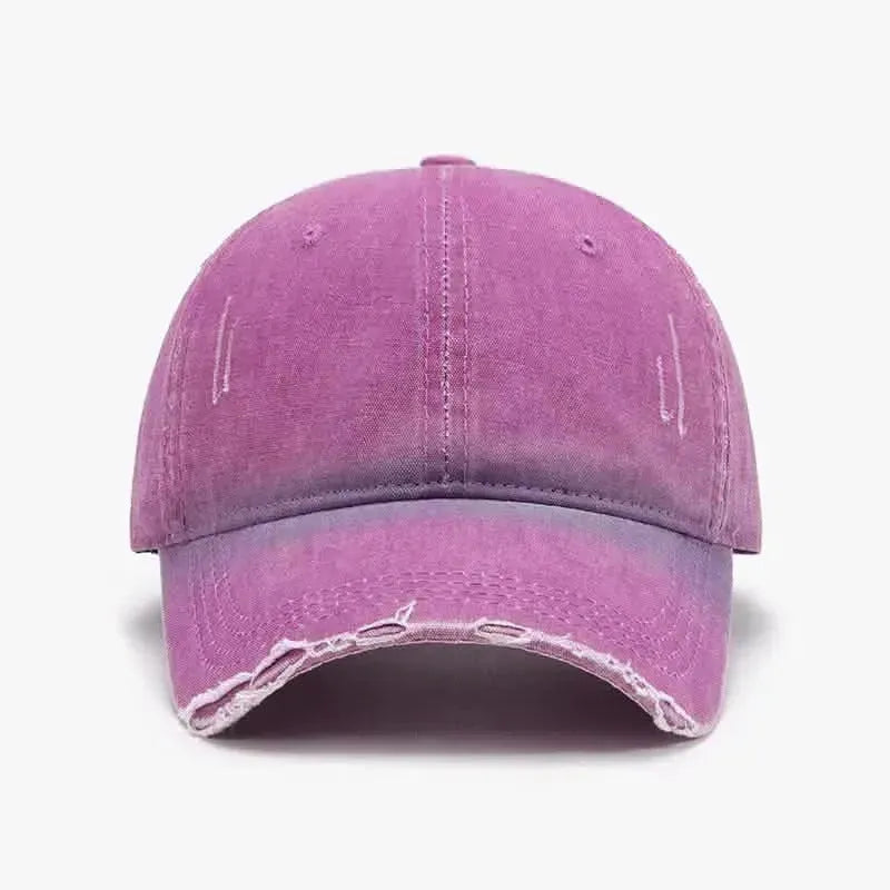 Distressed Washed Adjustable Baseball Cap - Bad Moms Club