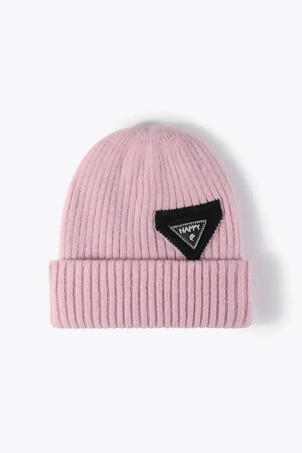 HAPPY Contrast Beanie - Bad Moms Club